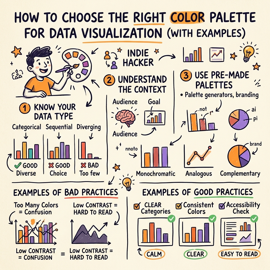 How to Choose the Right Color Palette for Data Visualization (With Examples)